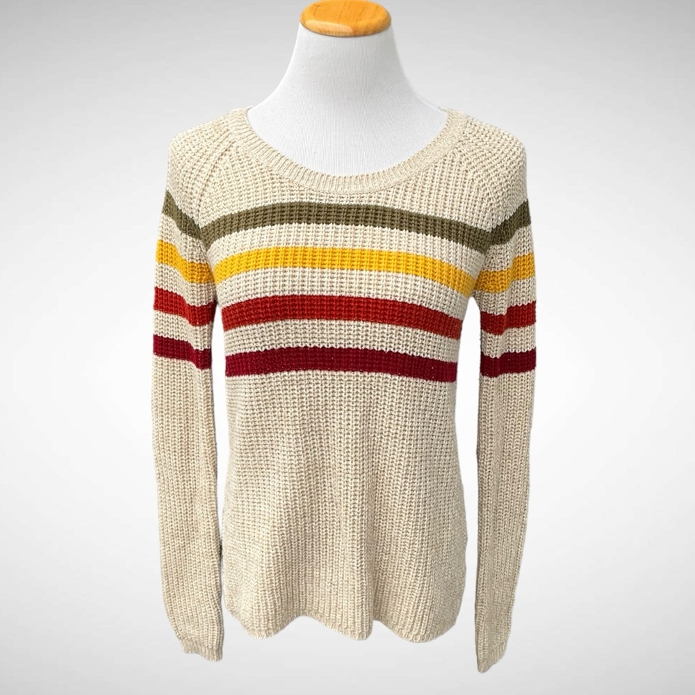 Poof Excellence Striped Pullover Knit Sweater